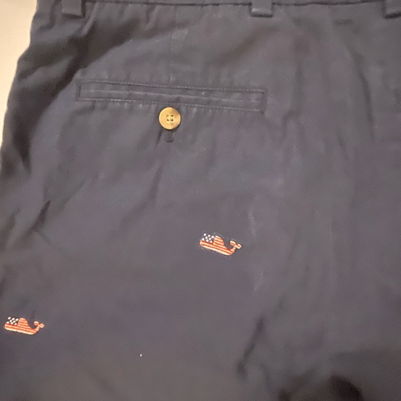 Men’s Navy Blue Patriotic Vineyard Vines Whale Shorts Size 30 - Picture 7 of 7